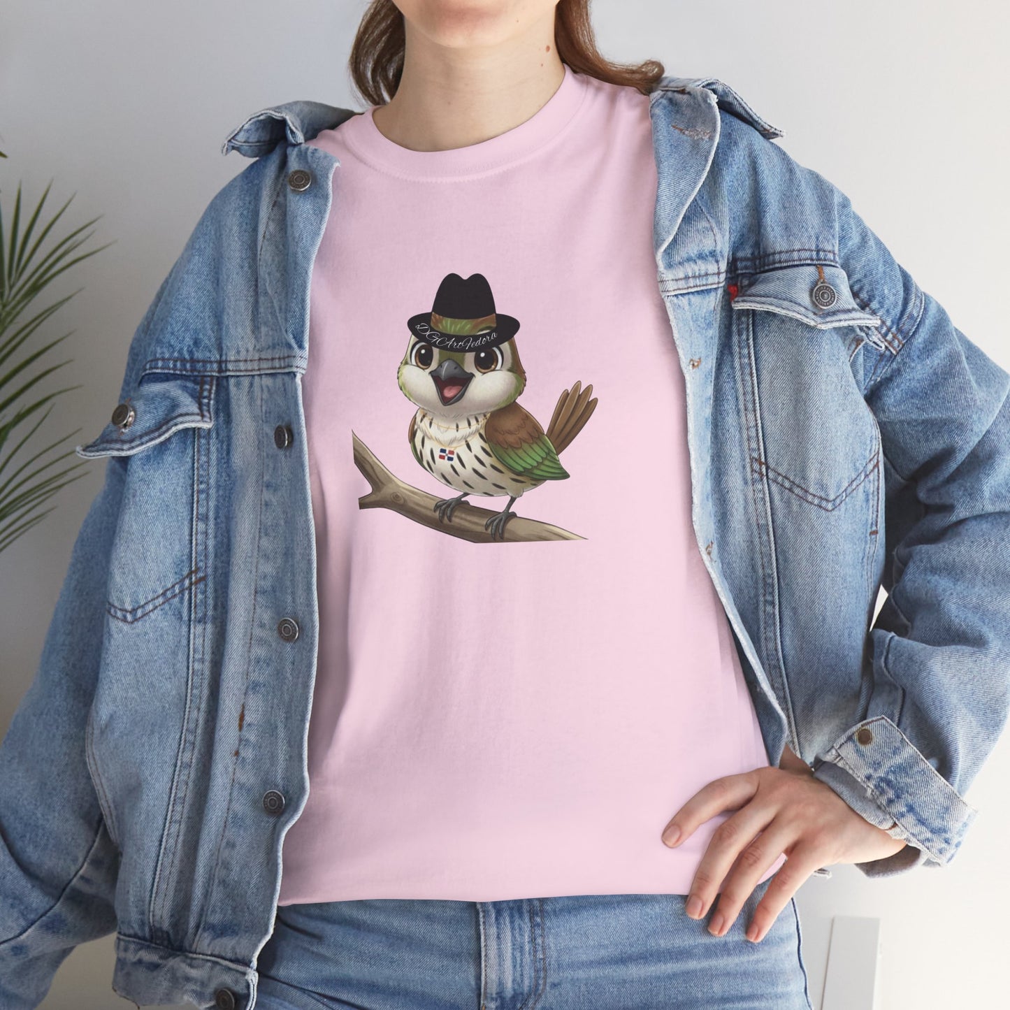 Unisex Heavy Cotton Tee Ciguita Chillin' on a Branch