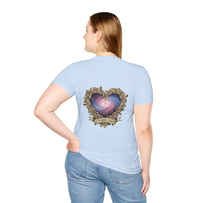 Unisex Softstyle T-Shirt infinity heart alante y atras