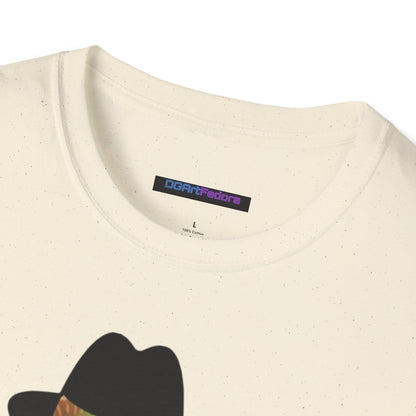 Unisex T-shirt Ciguita the Palmchat with Hat & Chain