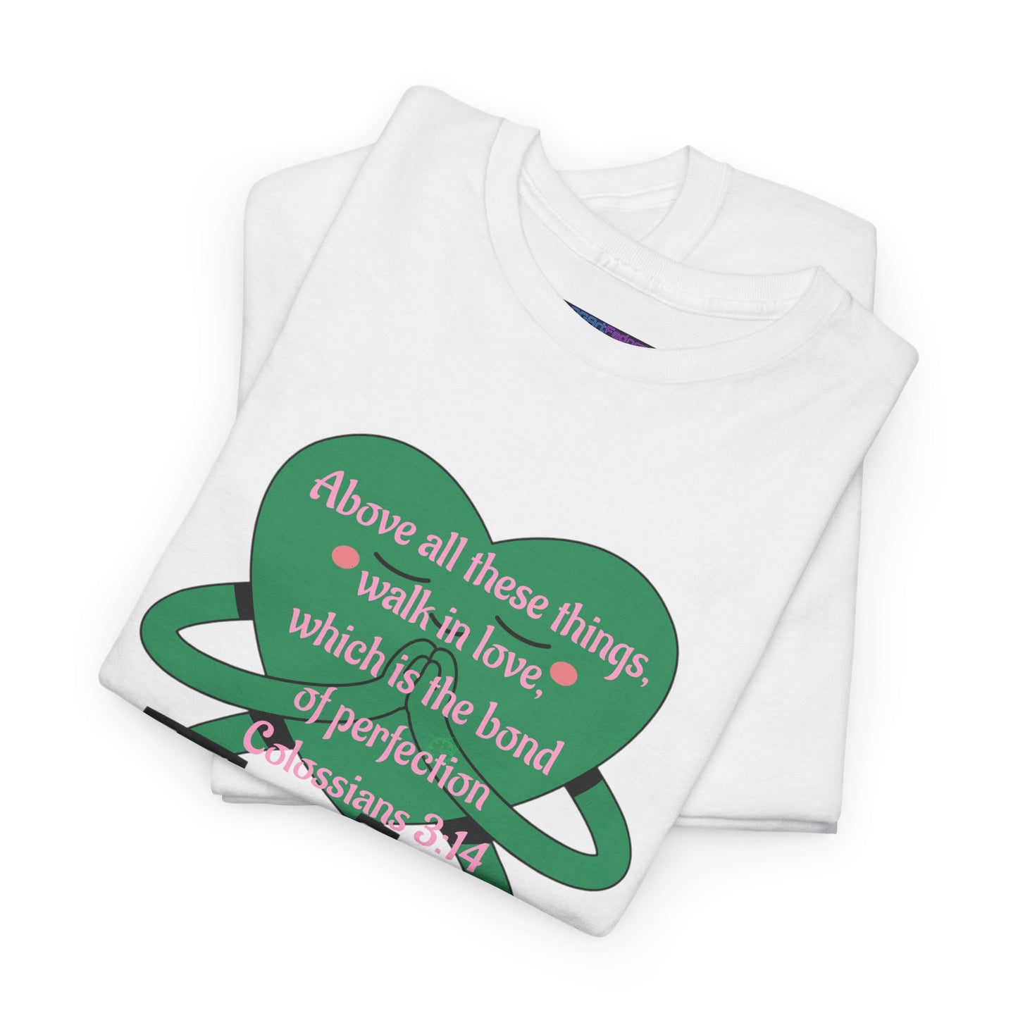 Unisex Heavy Cotton Tee -Faith, Colossians 3:14
