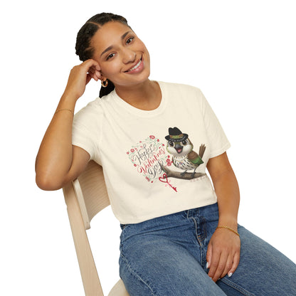 Unisex Softstyle T-Shirt Happy Valentine’s Day with Cigüita