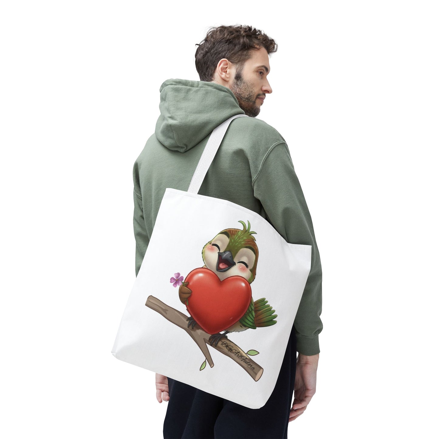 Tote Bag (AOP) - Ciguita Hugging Heart