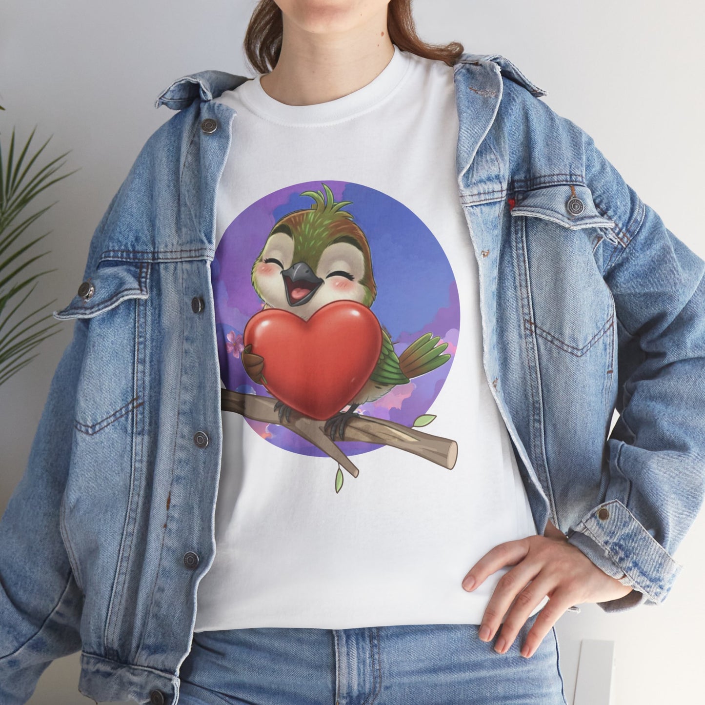 Unisex Heavy Cotton Tee Ciguita Hug your Heart