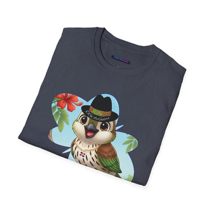Unisex Softstyle T-Shirt of Ciguita on a Flamboyan Tree