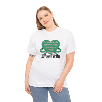 Unisex Heavy Cotton Tee - Fe (Faith), Colosenses 3:14