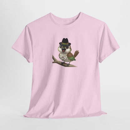 Unisex Heavy Cotton Tee Ciguita Chillin' on a Branch