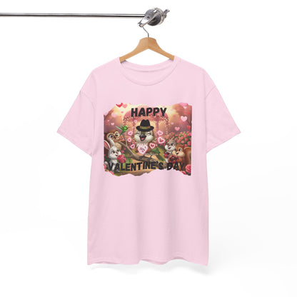 Unisex Heavy Cotton Tee Valentine's Day Ciguita and Friends