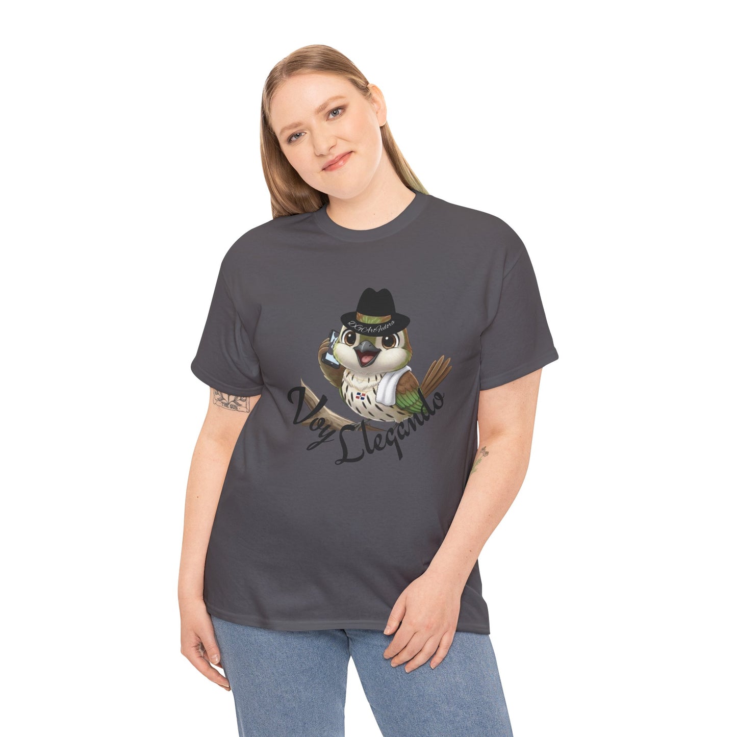 Unisex Heavy Cotton Tee - Voy Llegando