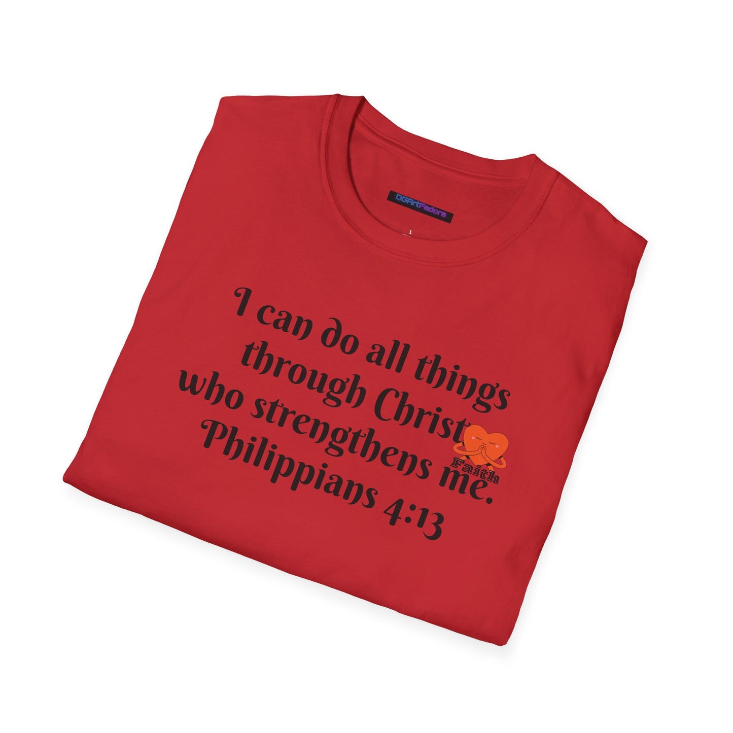 Unisex Softstyle T-Shirt -Philippians 4:13 - I can do all things