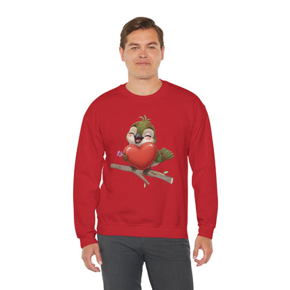 Unisex Heavy Blend Crewneck Sweatshirt Ciguita Hugging a Heart