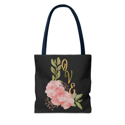 Floral “Love” Design - Tote Bag