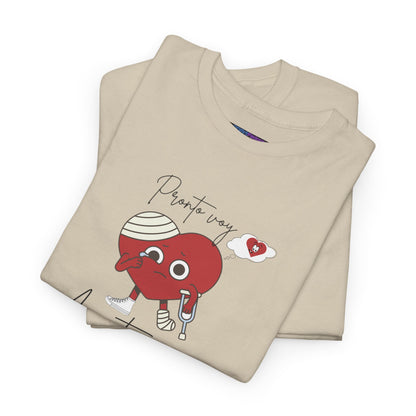 Unisex Heavy Cotton Tee pronto voy a estar bien (I'll be better soon)