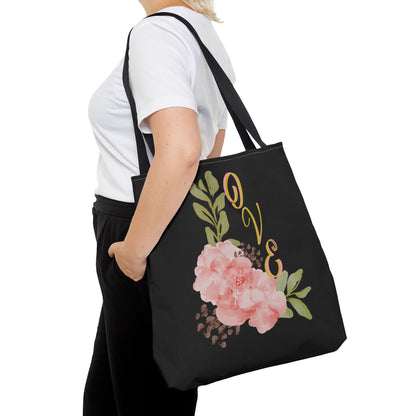 Floral “Love” Design - Tote Bag