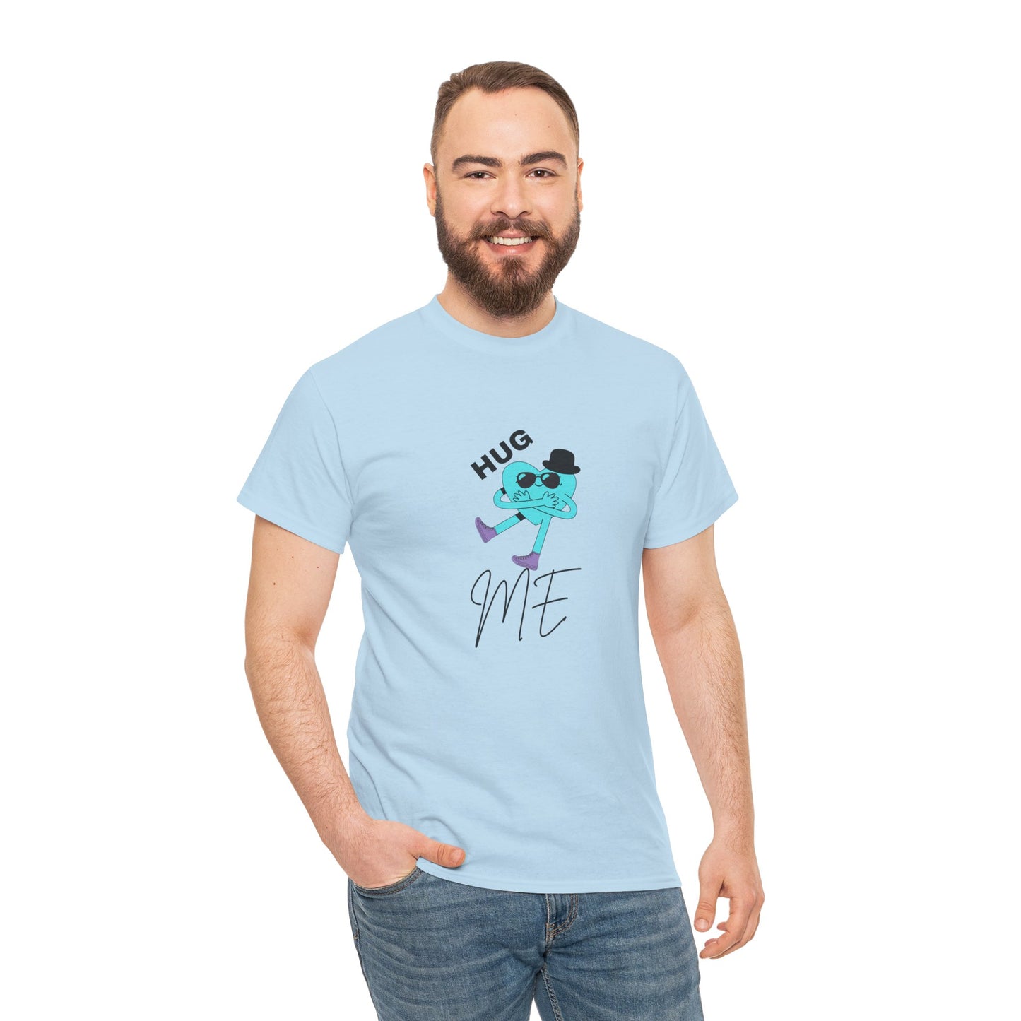 Unisex Heavy Cotton Tee HUG ME BOY