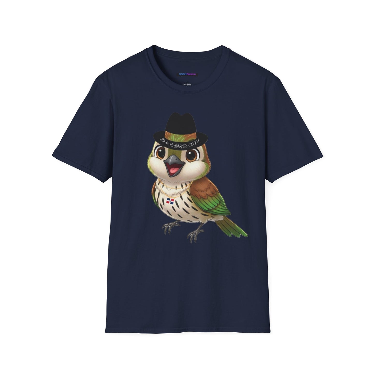 Unisex T-shirt Ciguita the Palmchat with Hat & Chain
