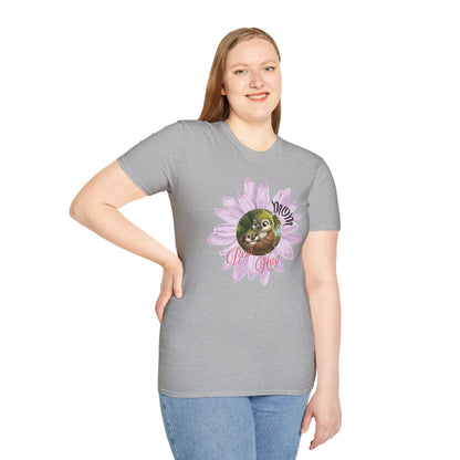 Cigüita Mother’s Embrace Flower Design - Softstyle T-Shirt