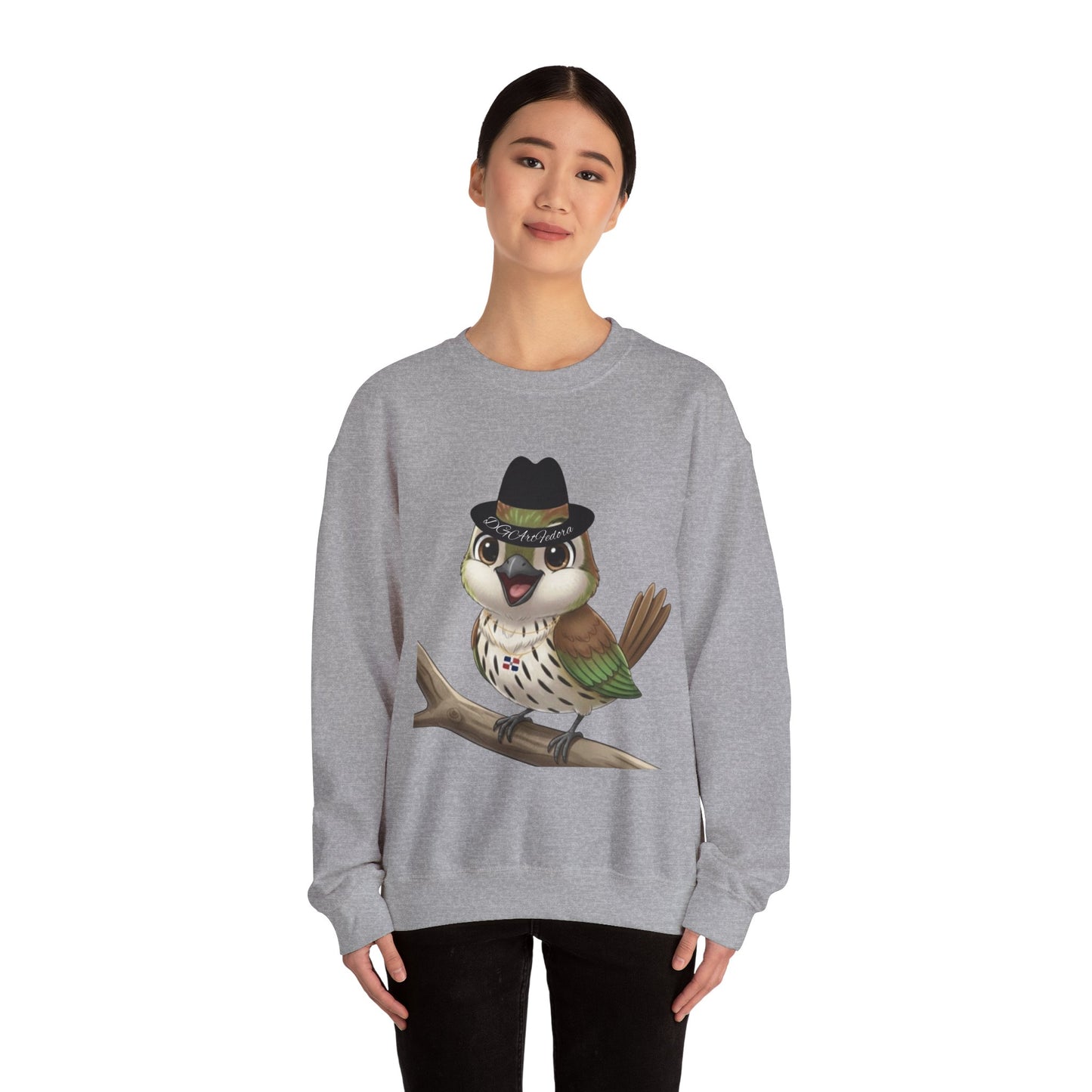 Unisex Heavy Blend Crewneck Sweatshirt Cigüita the Palmchat