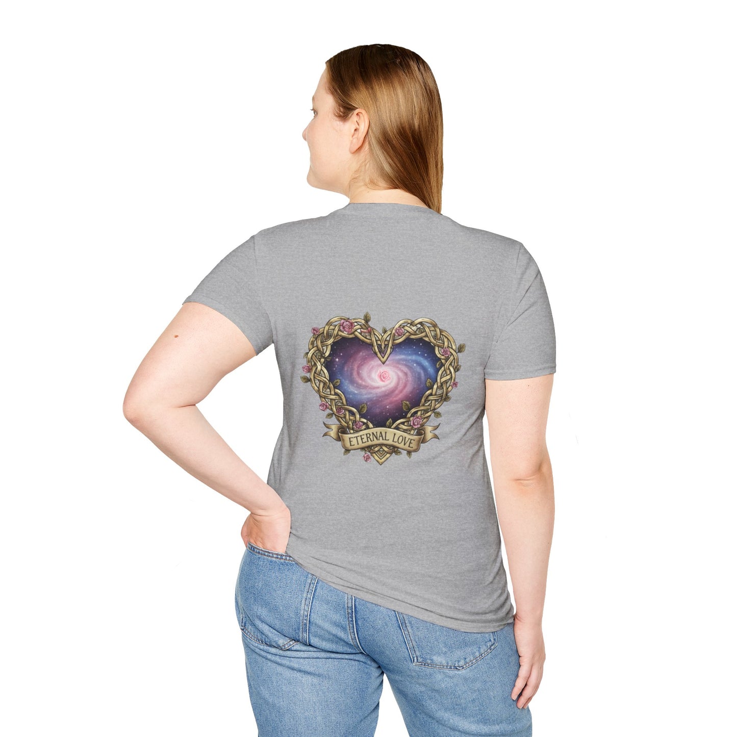 Unisex Softstyle T-Shirt infinity heart alante y atras