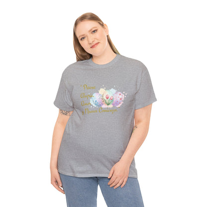 Unisex Heavy Cotton Tee - Easter, Joy, Love, & New Beginnings (Spanish Version)