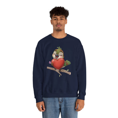 Unisex Heavy Blend Crewneck Sweatshirt Ciguita Hugging a Heart