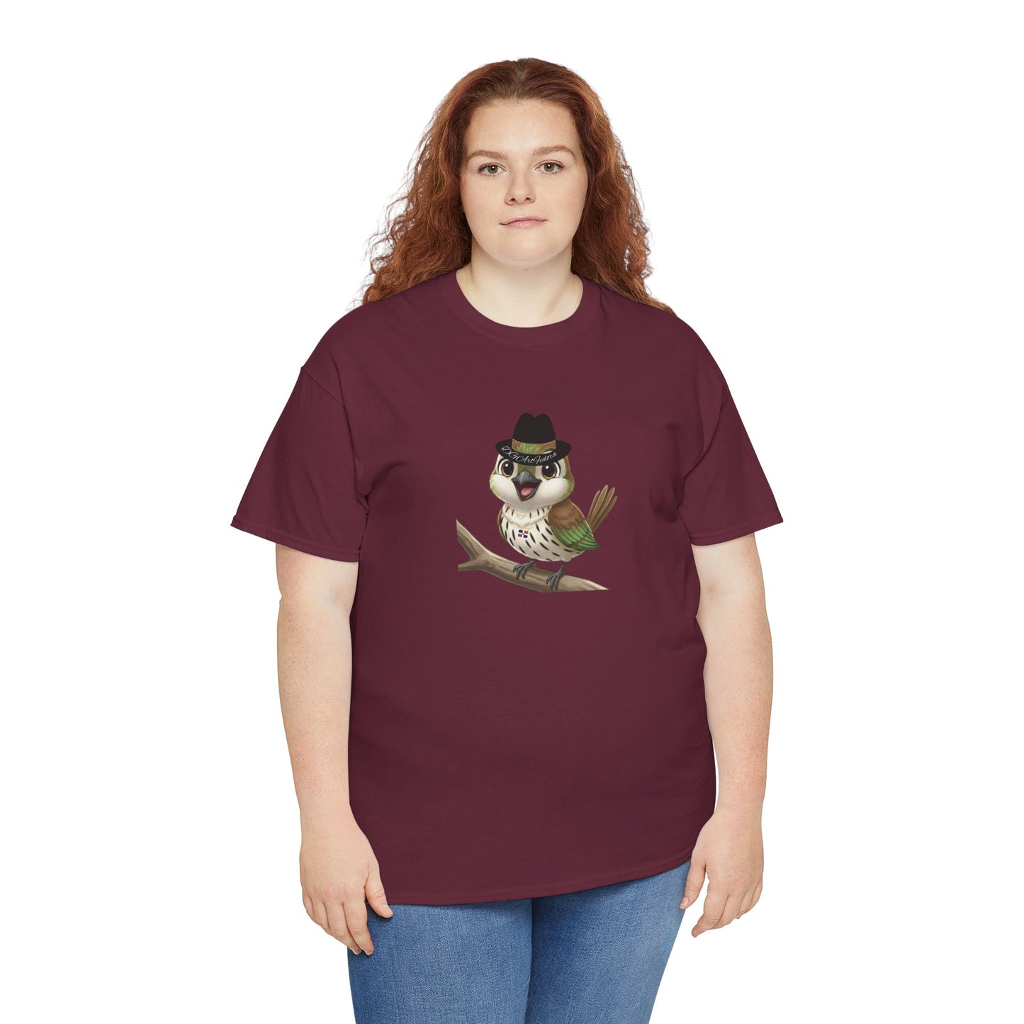 Unisex Heavy Cotton Tee Ciguita Chillin' on a Branch
