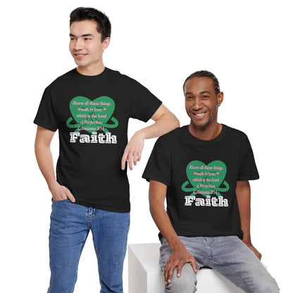 Unisex Heavy Cotton Tee -Faith, Colossians 3:14