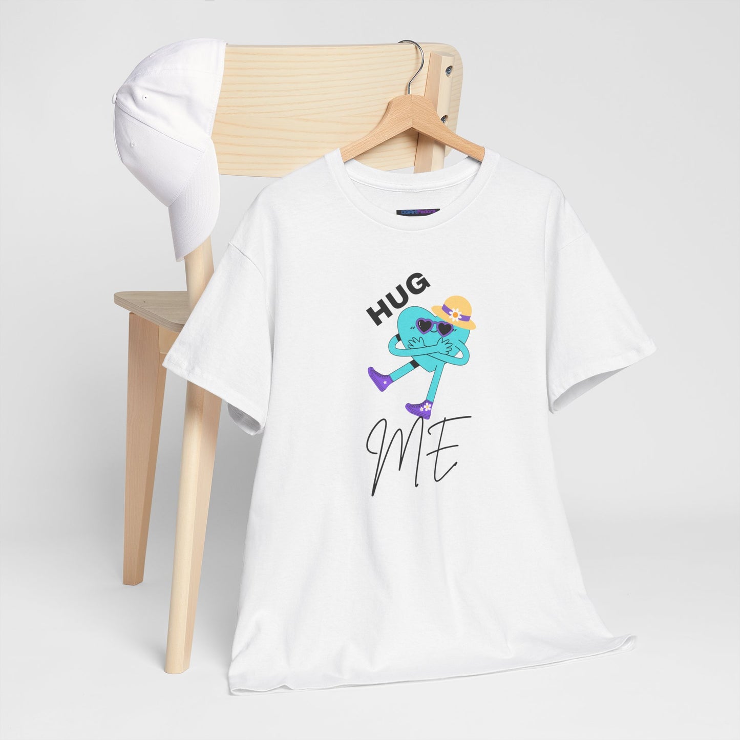 Unisex Heavy Cotton Tee HUG ME GIRL