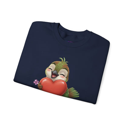 Unisex Heavy Blend Crewneck Sweatshirt Ciguita Hugging a Heart
