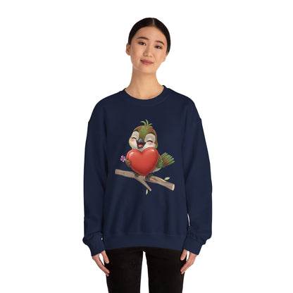 Unisex Heavy Blend Crewneck Sweatshirt Ciguita Hugging a Heart