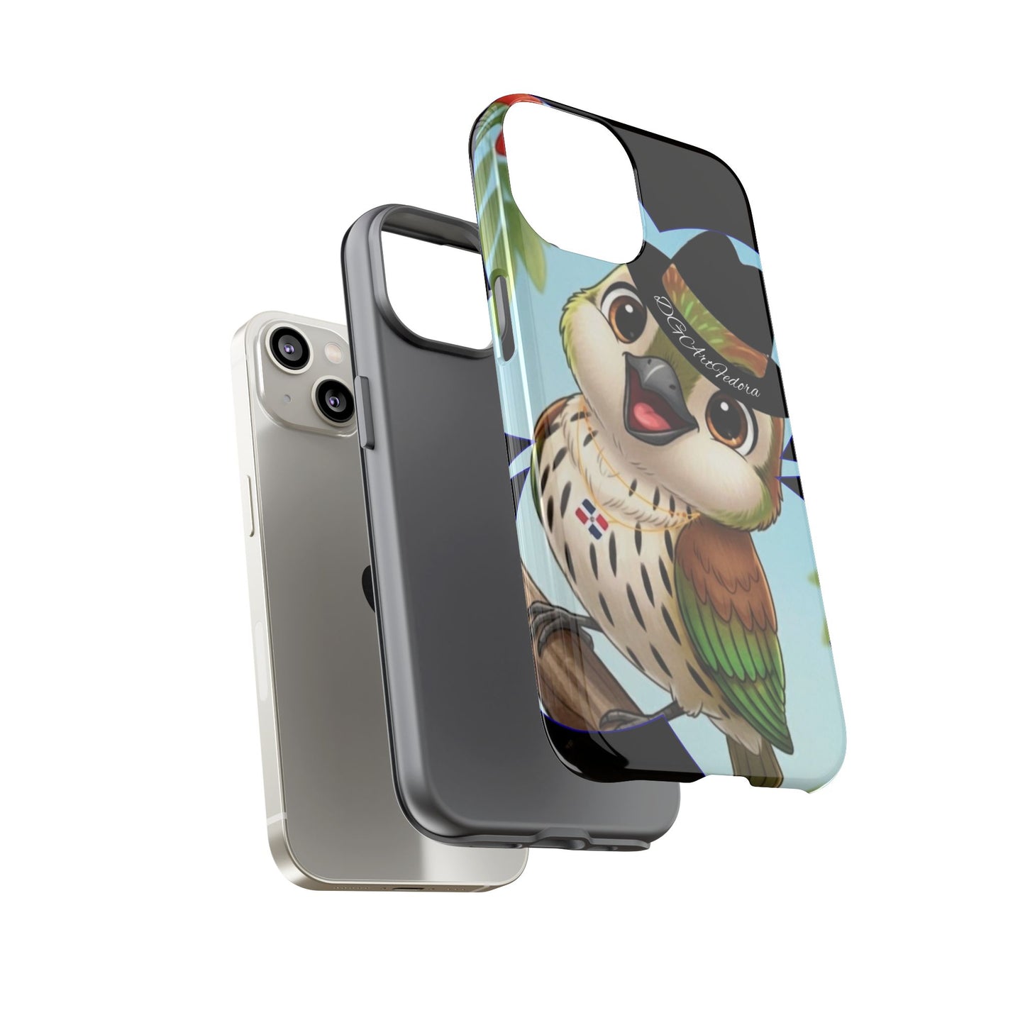 Tough Phone Case  Black- Matte & Glossy Options - Cigüita Design