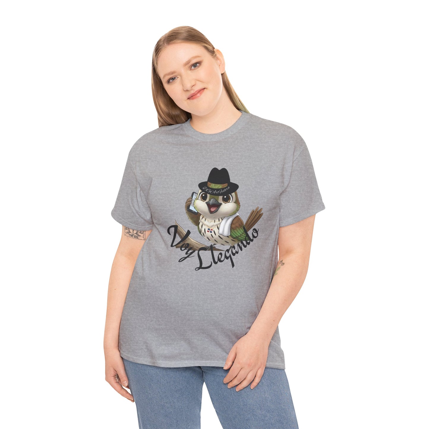 Unisex Heavy Cotton Tee - Voy Llegando