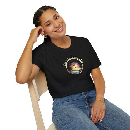 Unisex Softstyle T-Shirt - Shining Cross, Faith Makes All Things New