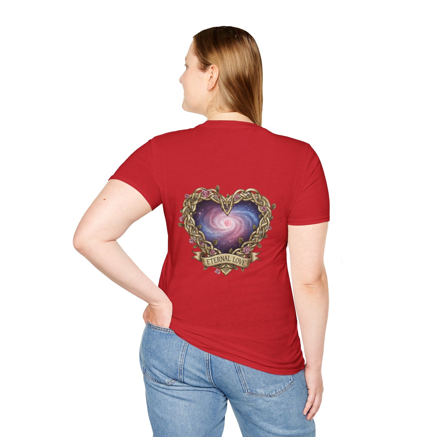 Unisex Softstyle T-Shirt infinity heart alante y atras