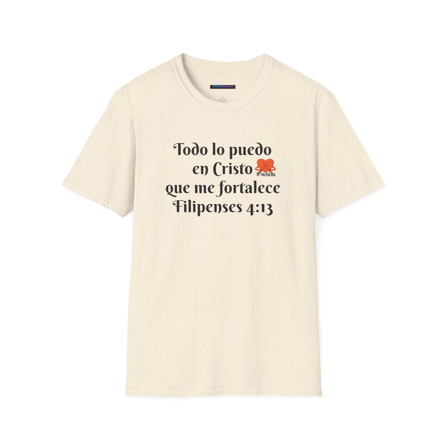 Unisex Softstyle T-Shirt - Filipenses 4:13 - Todo lo puedo en Cristo que me fortalece