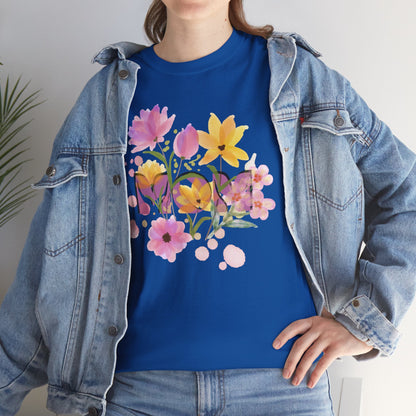 Soft Floral Mom Tribute Design - Heavy Cotton Tee
