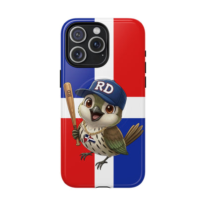Dominican flag with Cigüa ready for baseball Tough Magnetic Iphone Cases