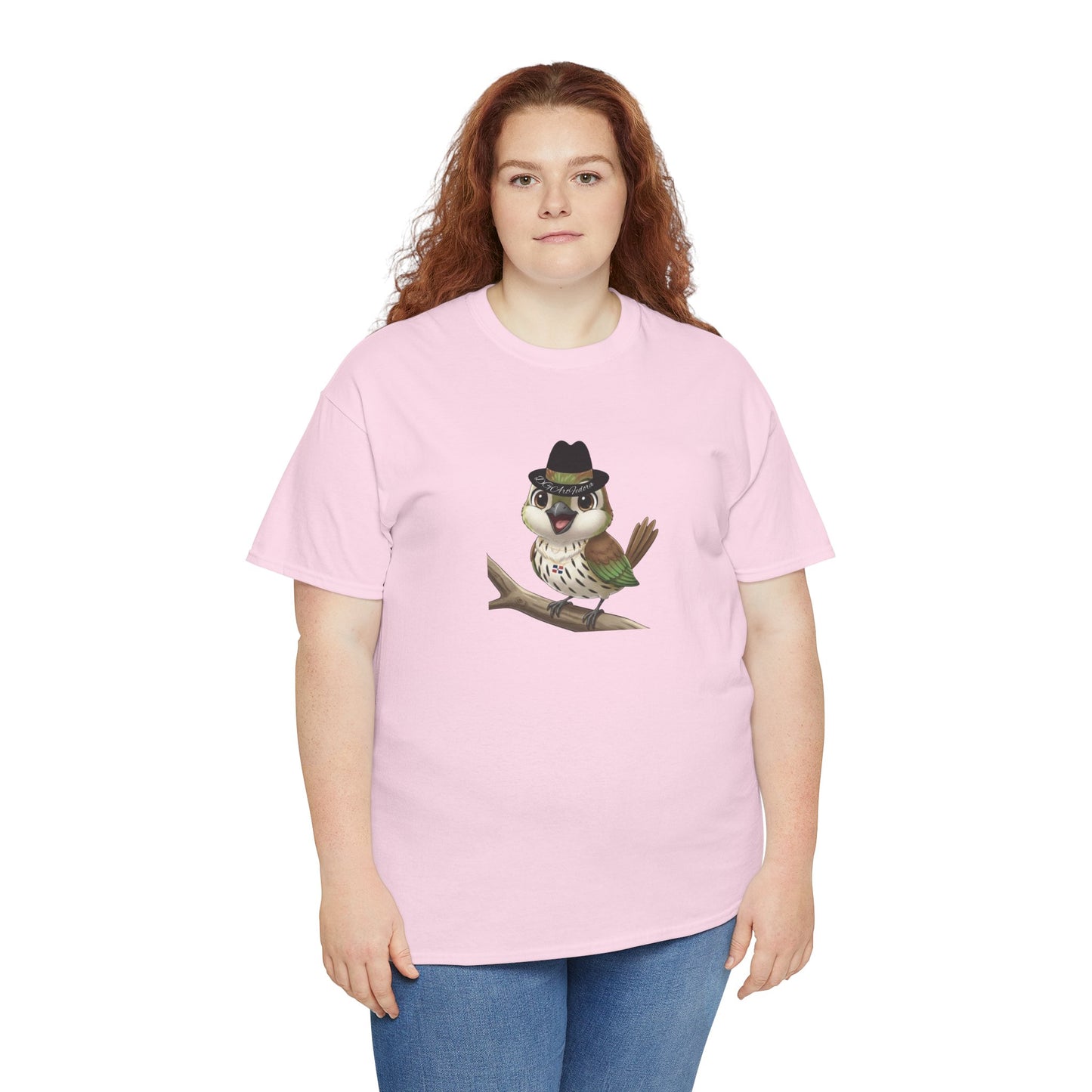 Unisex Heavy Cotton Tee Ciguita Chillin' on a Branch