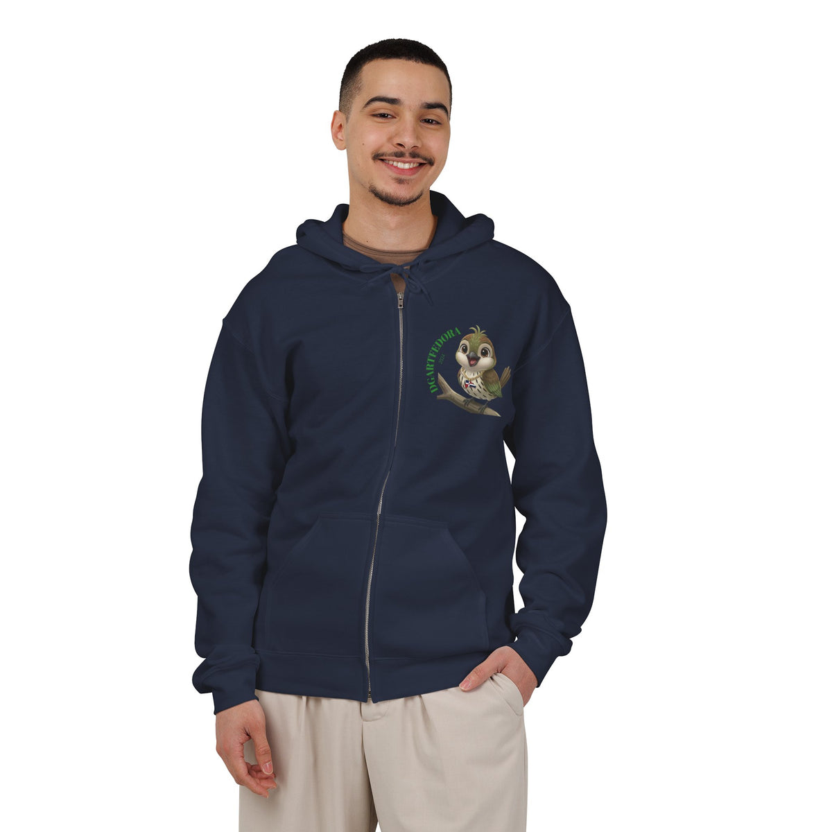 Zip Hooded Cigüita Art you can Wear Unisex Sweatshirt