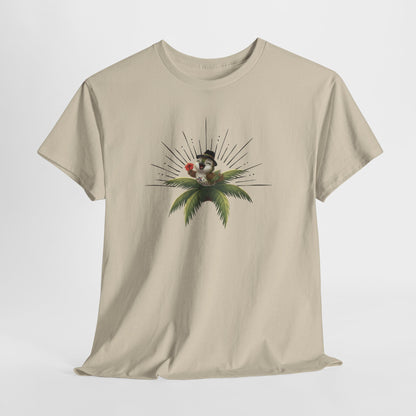 Unisex Heavy Cotton Tee Ciguita Tropical Sunrise