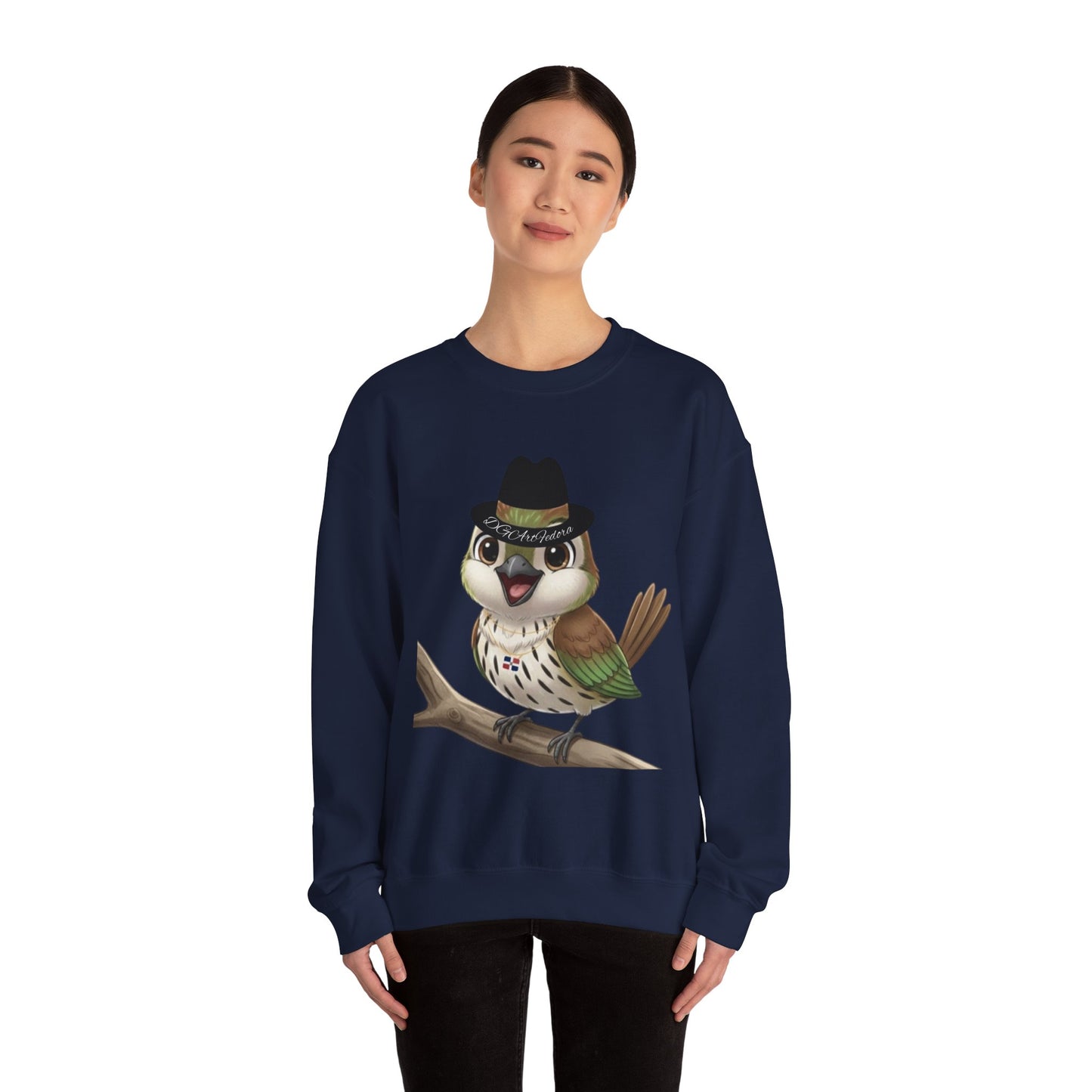 Unisex Heavy Blend Crewneck Sweatshirt Cigüita the Palmchat