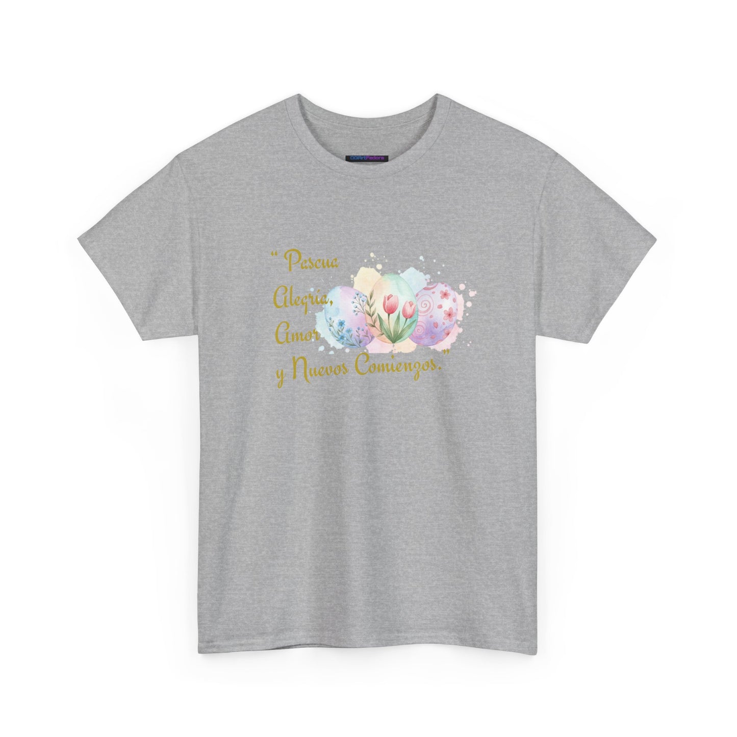 Unisex Heavy Cotton Tee - Easter, Joy, Love, & New Beginnings (Spanish Version)