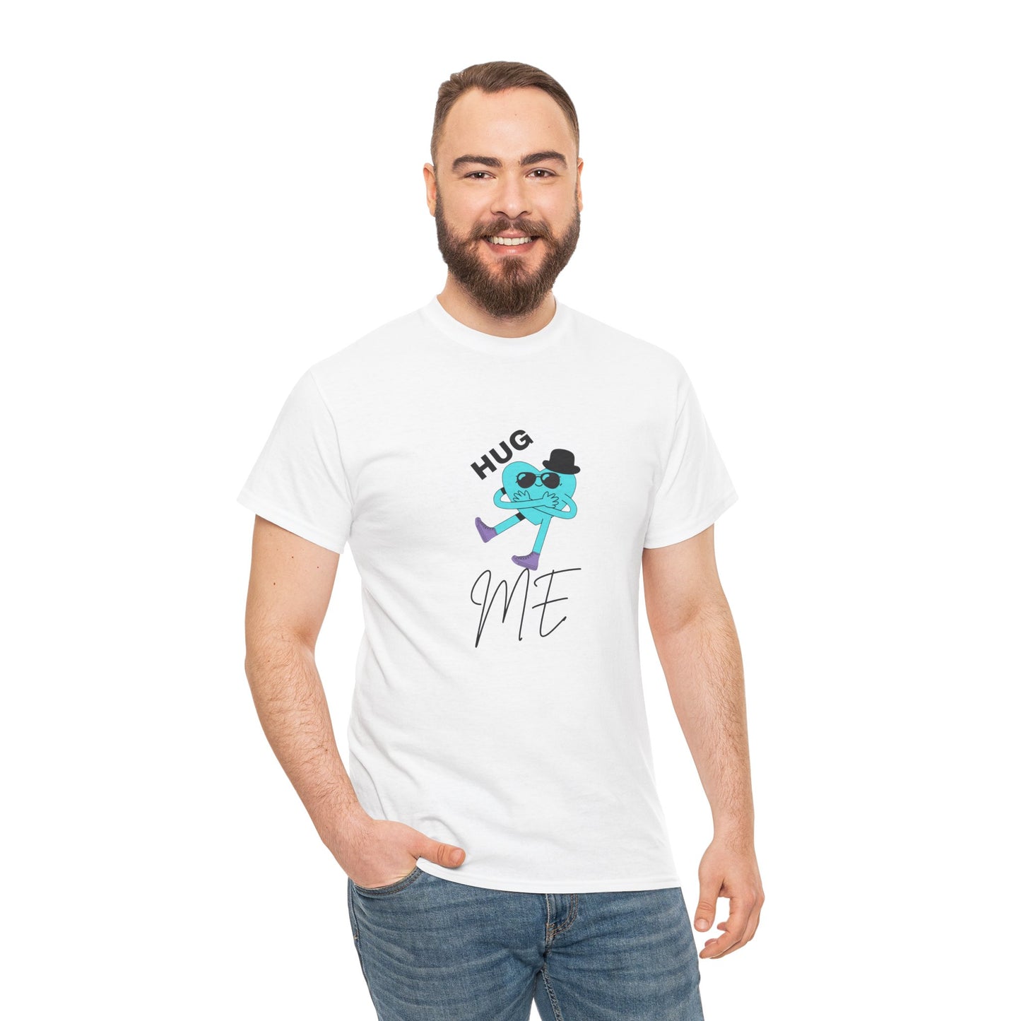 Unisex Heavy Cotton Tee HUG ME BOY