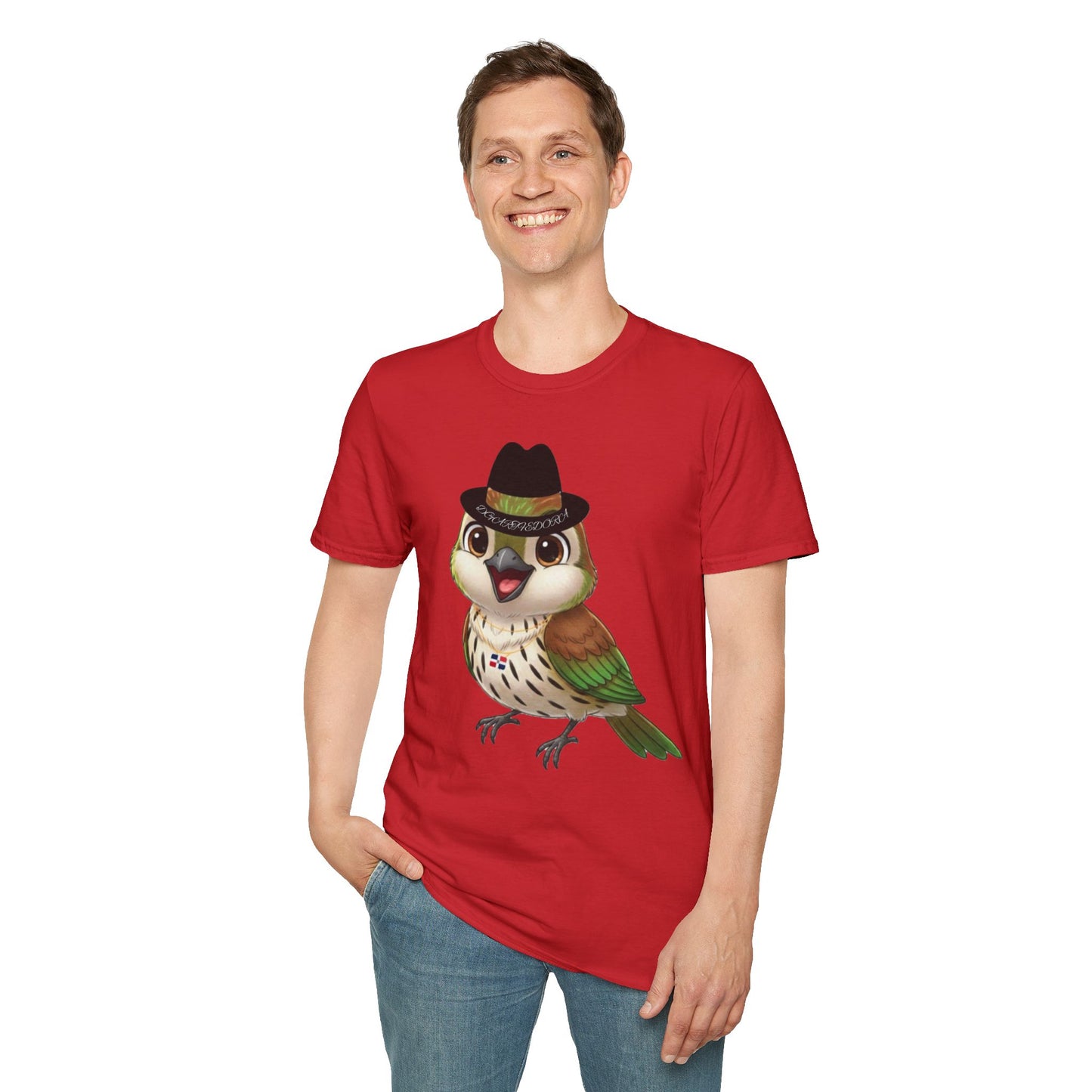 Unisex T-shirt Ciguita the Palmchat with Hat & Chain
