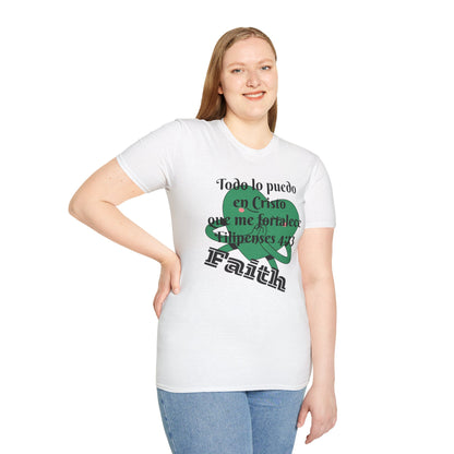 Unisex Softstyle T-Shirt - Filipenses 4:13 Todo lo Puedo en Cristo