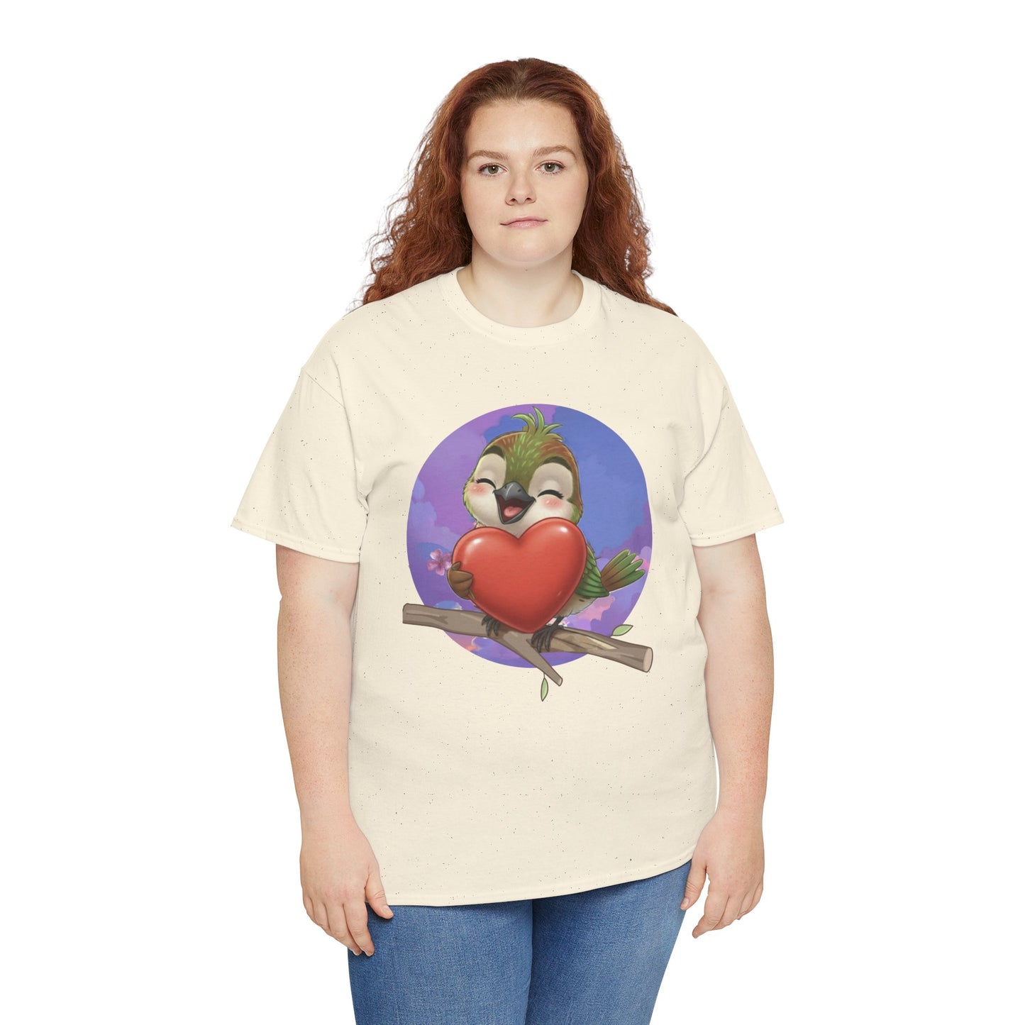 Unisex Heavy Cotton Tee Ciguita Hug your Heart