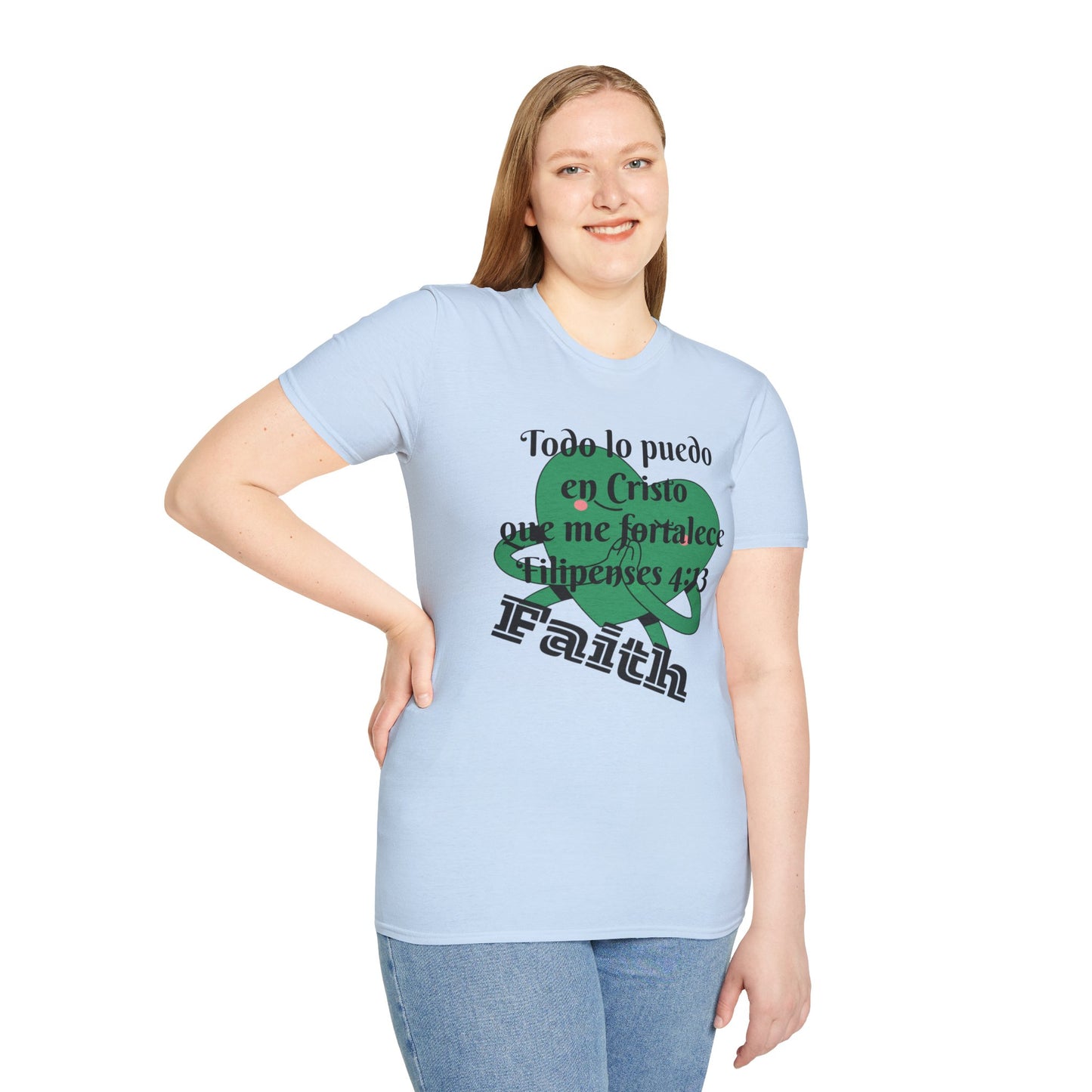 Unisex Softstyle T-Shirt - Filipenses 4:13 Todo lo Puedo en Cristo
