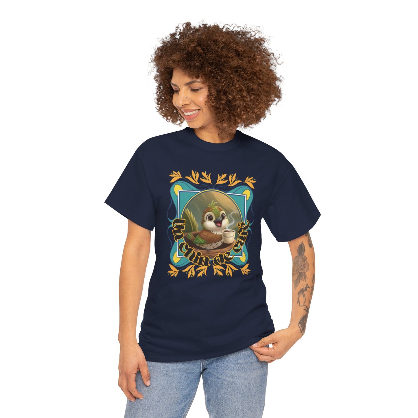 Unisex Heavy Cotton Tee - Un Chin de Café
