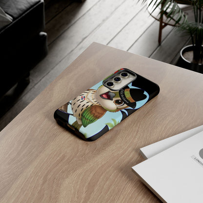 Tough Phone Case  Black- Matte & Glossy Options - Cigüita Design