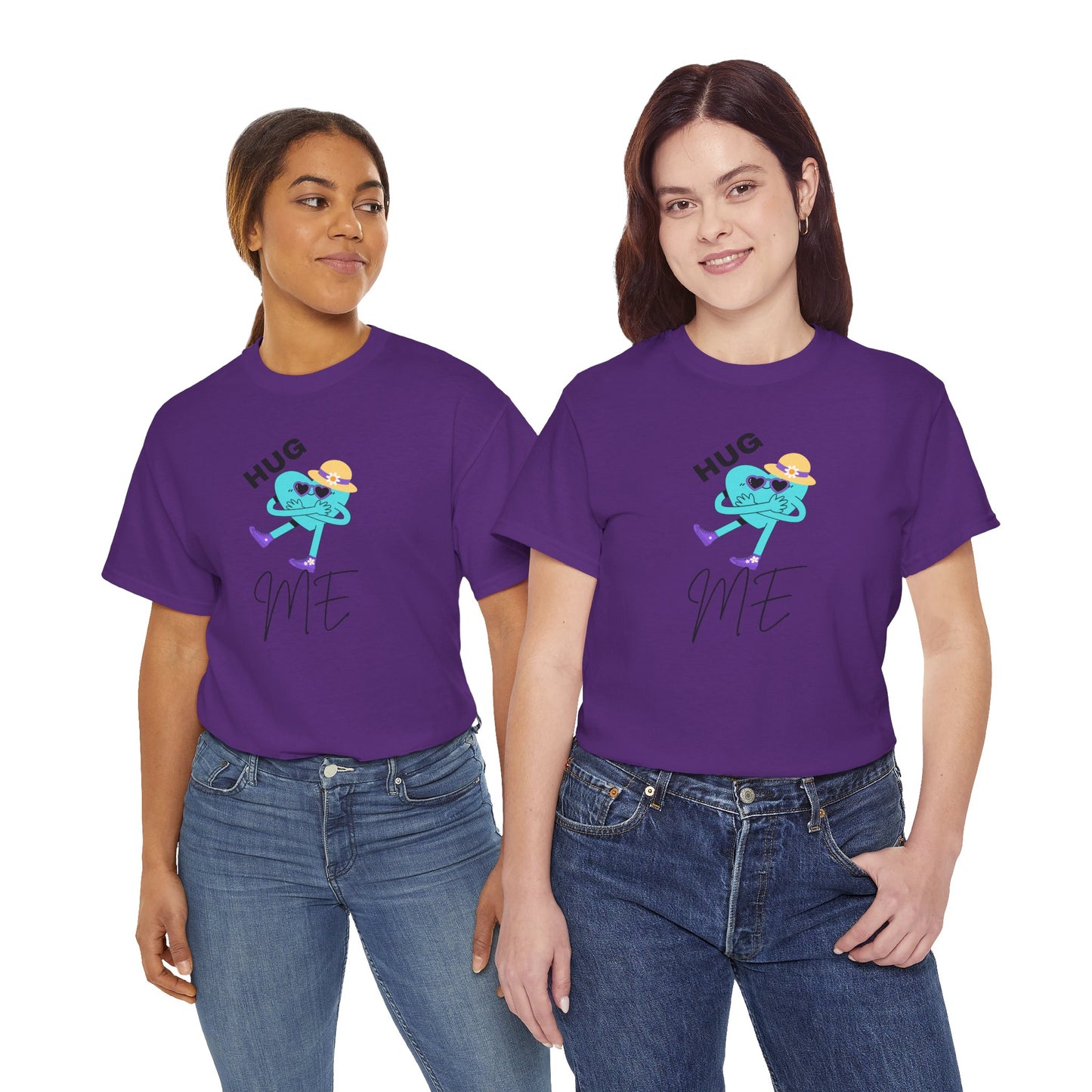 Unisex Heavy Cotton Tee HUG ME GIRL