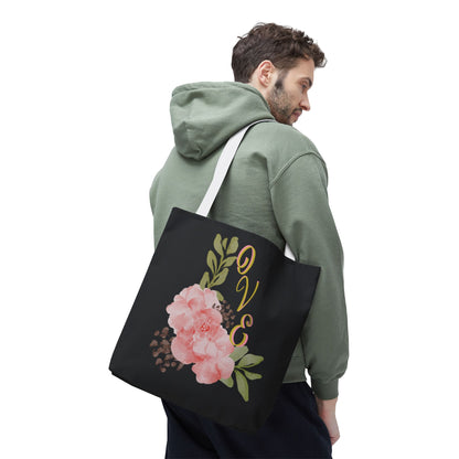 Floral “Love” Design - Tote Bag